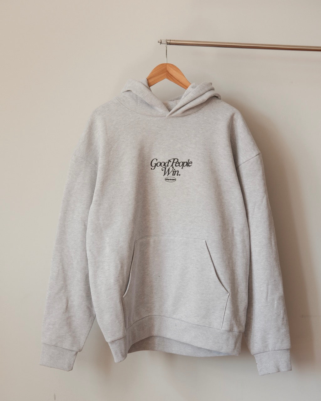 Good People Win Hoodie - Grey