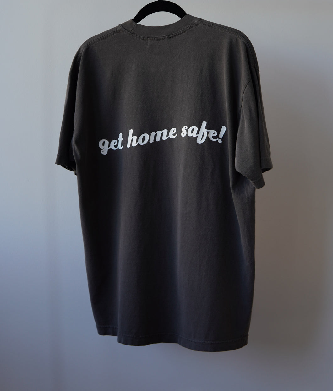 Get Home Safe T-Shirt - Charcoal Black